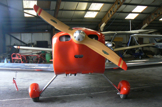 Front view of Mark Chambers’ Sonex aircraft