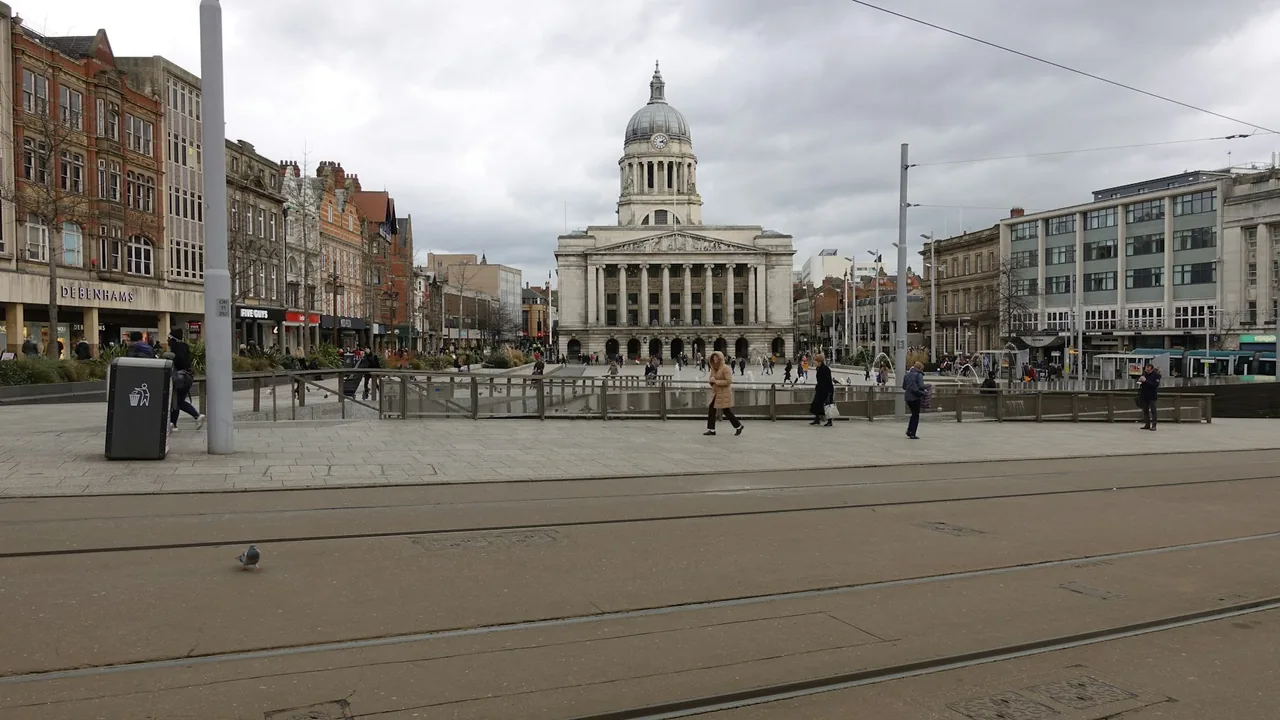 Nottingham Old Market Square and Council House