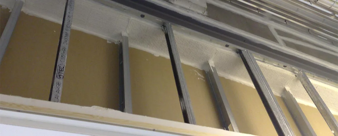 Air sealing work around building services